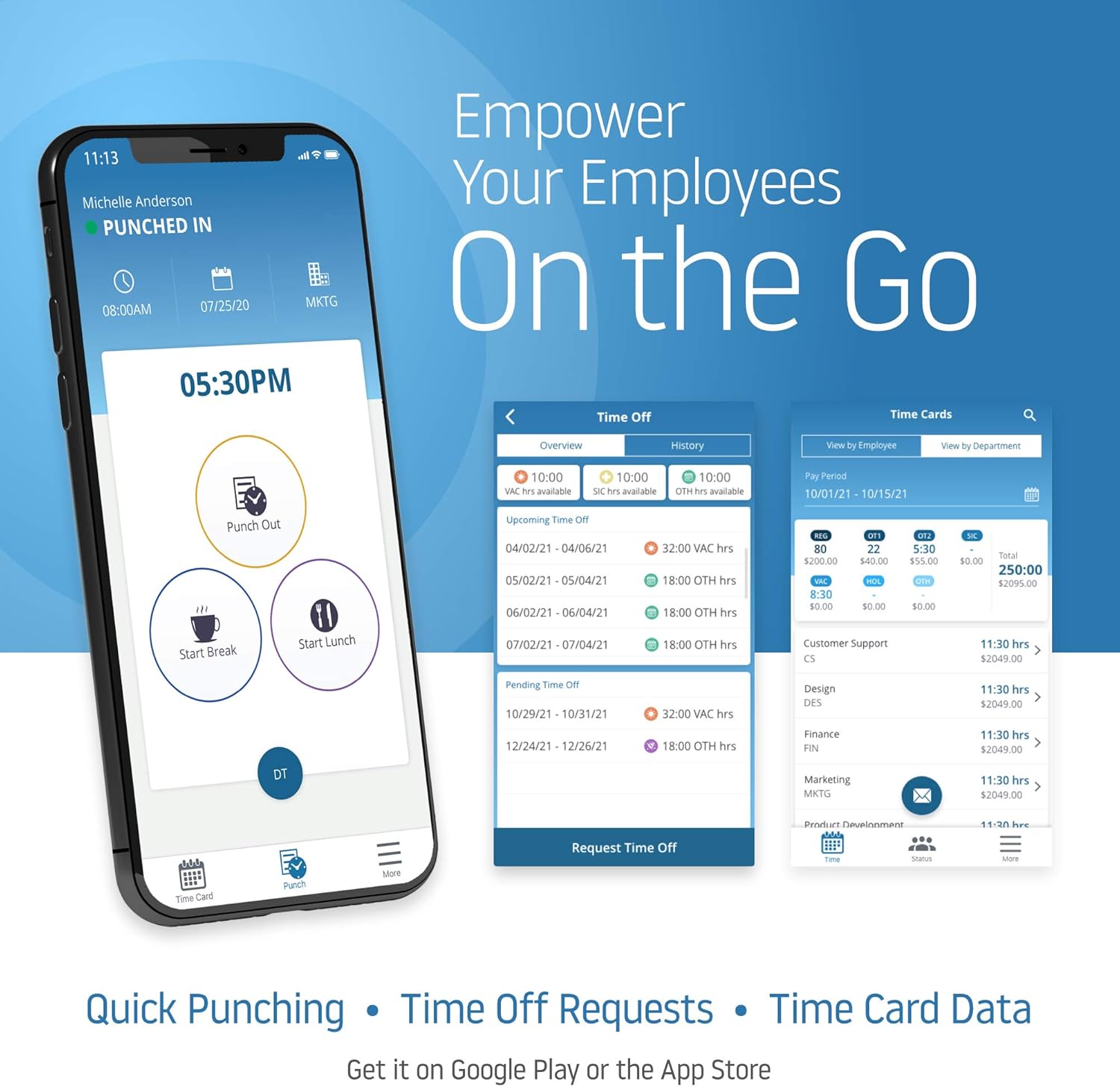 Laptop screen showing uAttend payroll processing interface