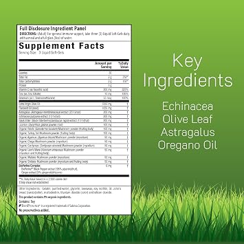 Irwin Naturals Immuno-Shield All Season Wellness - Promote Body's Natural Defense System - Powerful Antioxidants and Immune Support Supplement for Men and Women - 100 Liquid Soft-Gels