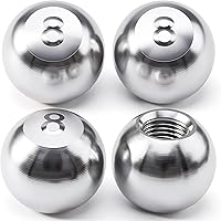 Vista 67 de 4 tapas de vástago de válvula de neumático estilo piscina 8 bolas, cubiertas universales de núcleo de cobre a prueba de polvo para automóviles, SUV