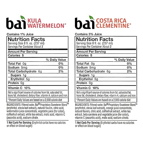 Miniatura 271 de Bai - Puna coco piña - Agua con sabor a coco y piña, bebida con infusión antioxidante, botellas de 18 onzas líquidas, paquete de 6