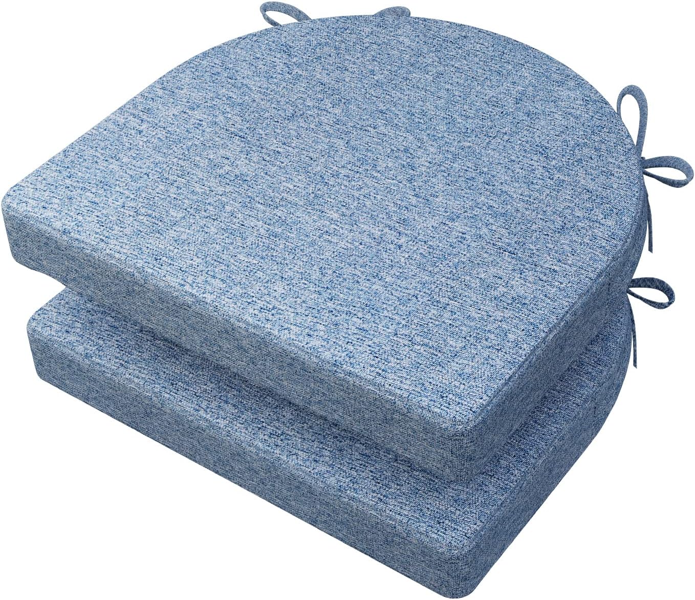 AAAAAcessories UShaped Chair Cushions for Dining Chairs with Ties and Removable