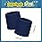 Bememo 12 Pack Wrist Sweat Bands for Women and Men, Sports Wristbands, Tennis Sweatbands, Moisture Wicking Neon Colored Wristband for Working Out, Football, Basketball(2.36 Inch,Navy Blue)