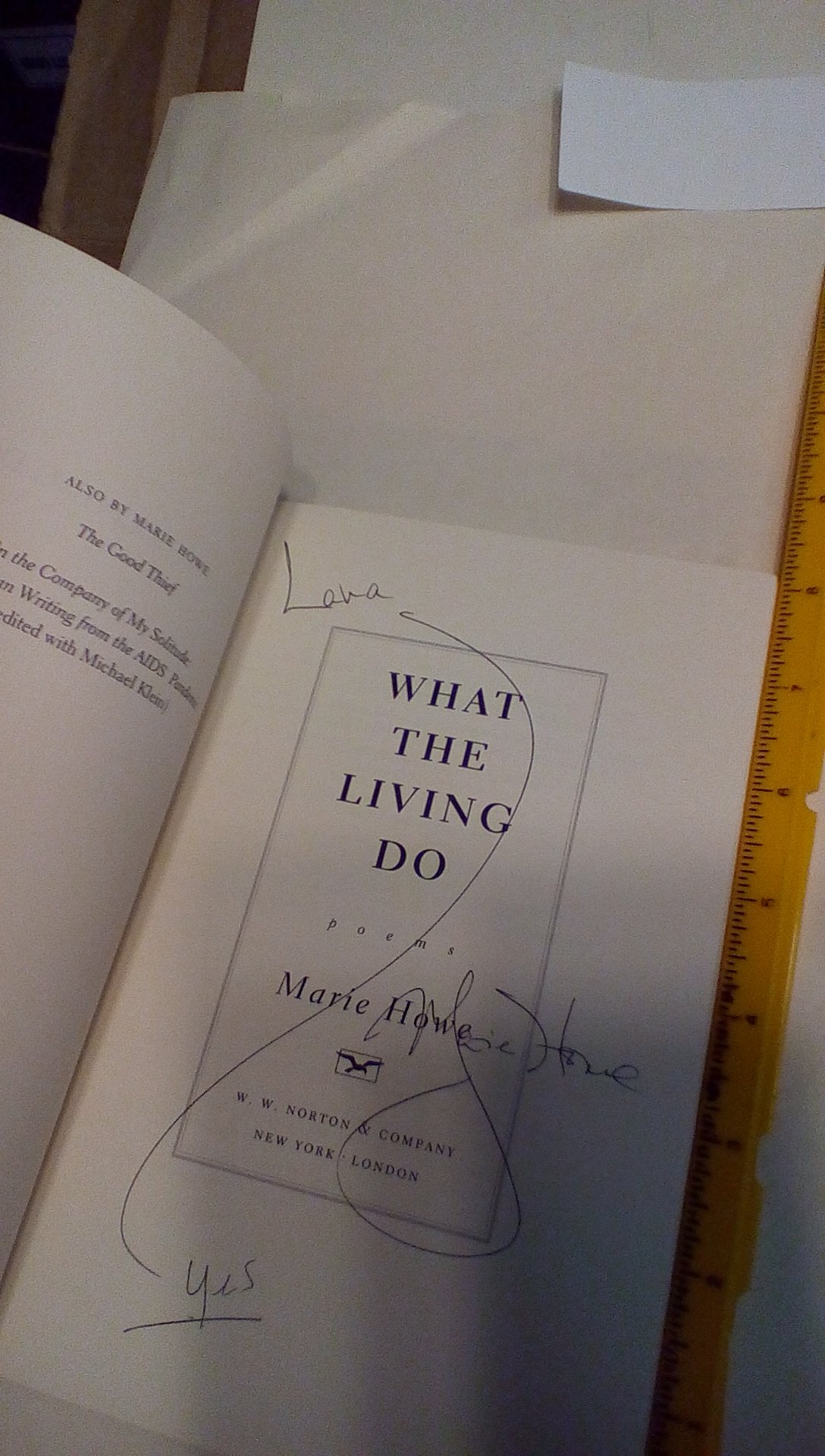 What the Living Do: Poems,Marie Howe