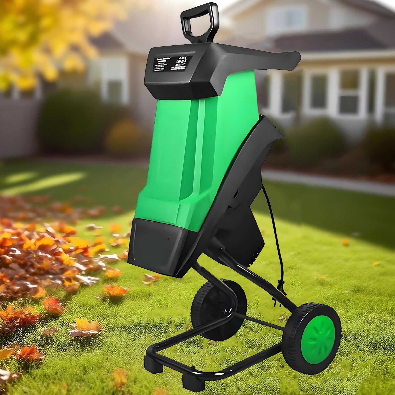 Trituradora De Ramas De árboles para Jardín, Trituradora De Ramas De Jardín, Trituradora De Madera Eléctrica De 2400 W con Bolsa Recolectora De 50 L, Trituradora De Hojas