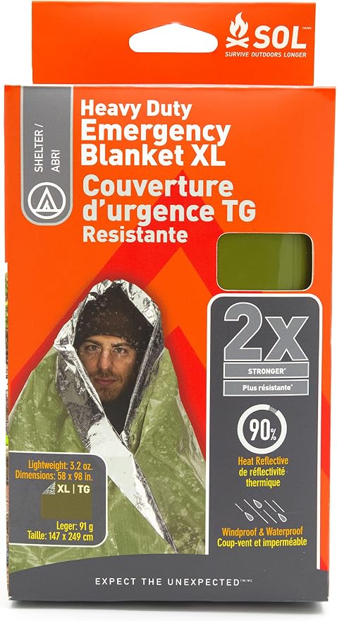S.O.L Survive Outdoors Longer Fire Blanket - Thumbnail 3