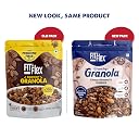 Fit & Flex Baked Crunchy Granola,Chocolate Almond & Cookies,Oat Rich Cereal with High Protein & Fibre,Ready to Eat Healthy Granola for Breakfast & snacks-Chocolate Snacks-275 GM gallery image