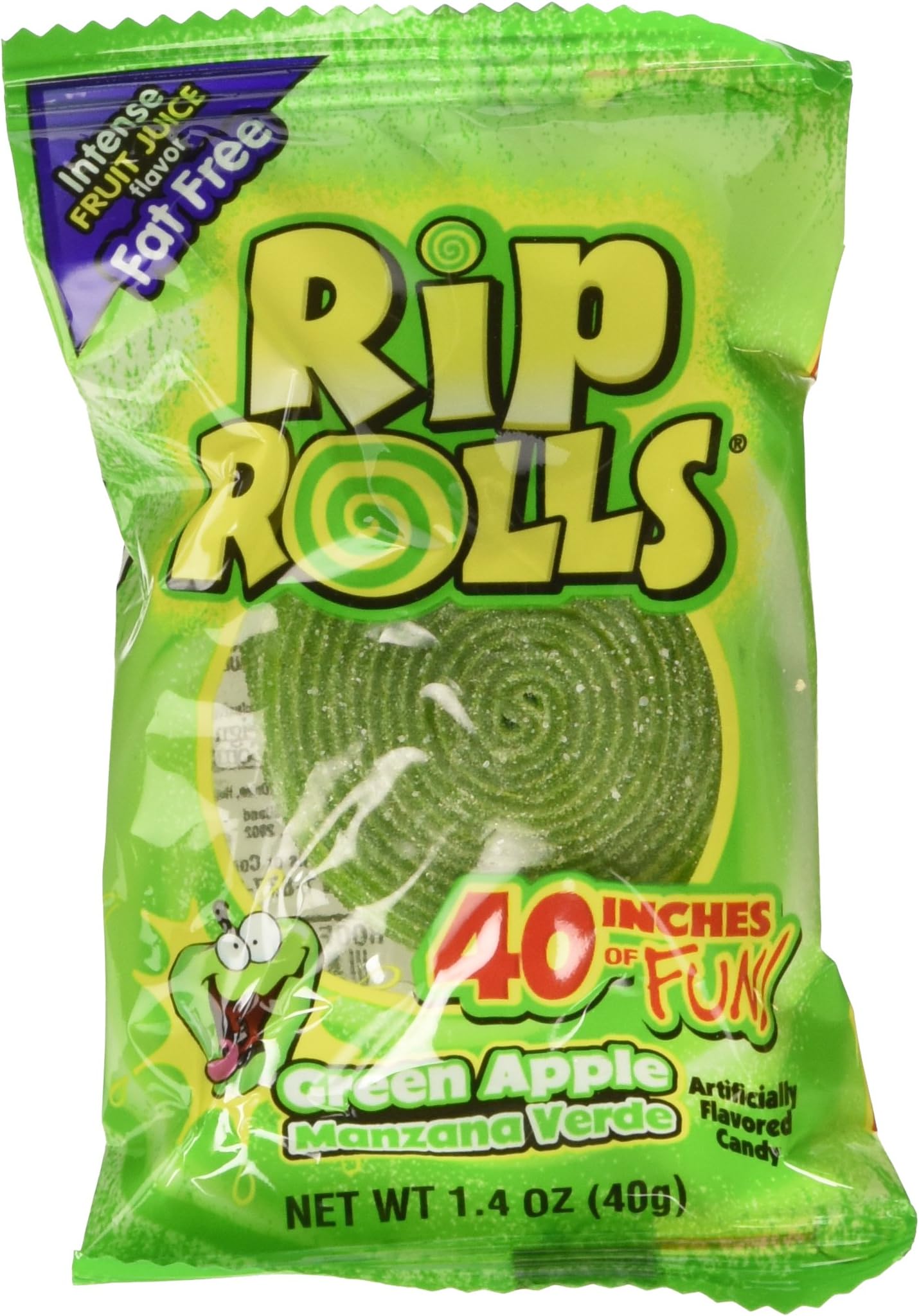 Sour Rips Roll Green Apple Flavor (24 count)