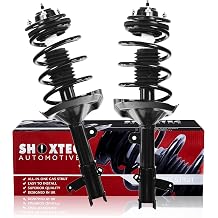 Shoxtec Front Pair Complete Struts Replacement for 2005-2007 Honda Odyssey 3.5L V6 Coil Spring Assembly Shock Absorber Kits Repl Part no. 172536 172537
