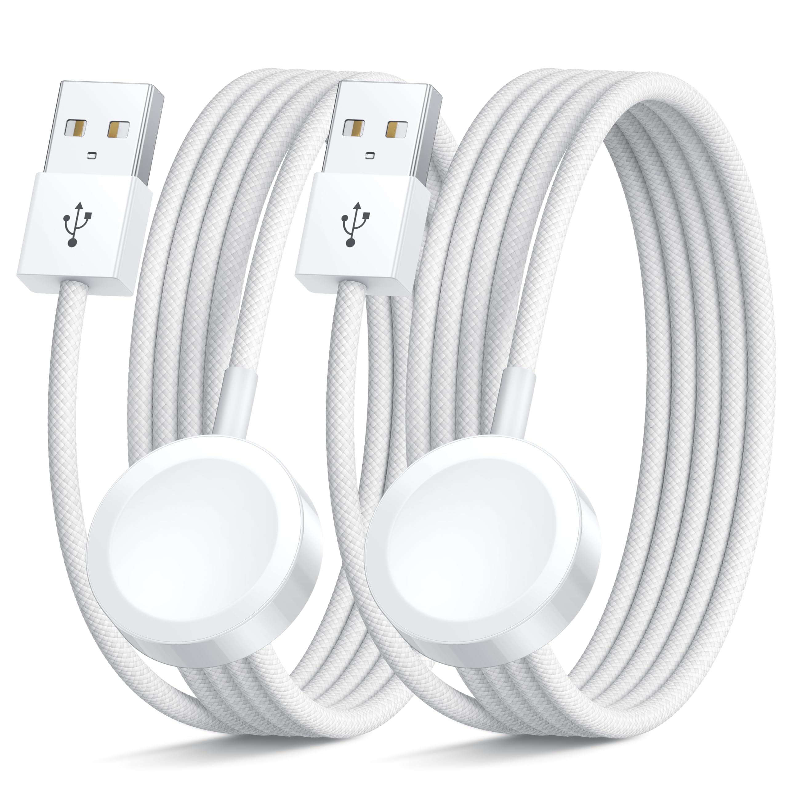 Ladekabel für Apple Watch [2Pack 1M], Ladegerät Apple Watch Tragbares iWatch Ladestation Magnet USB iWatch Charger Ladekabel für Apple Watch Serie 11/10/9/8/7/6/5/4/3/2/SE3/SE2/SE/Ultra 2/Ultra