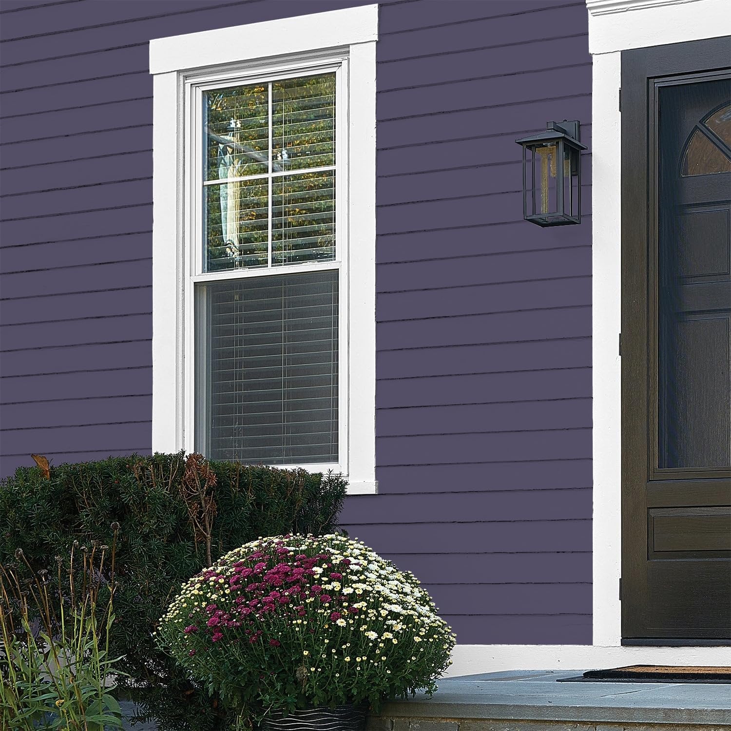 Glidden Exterior Paint + Primer: Purple/Magic Spell, One Coat, Flat, 1-Gallon