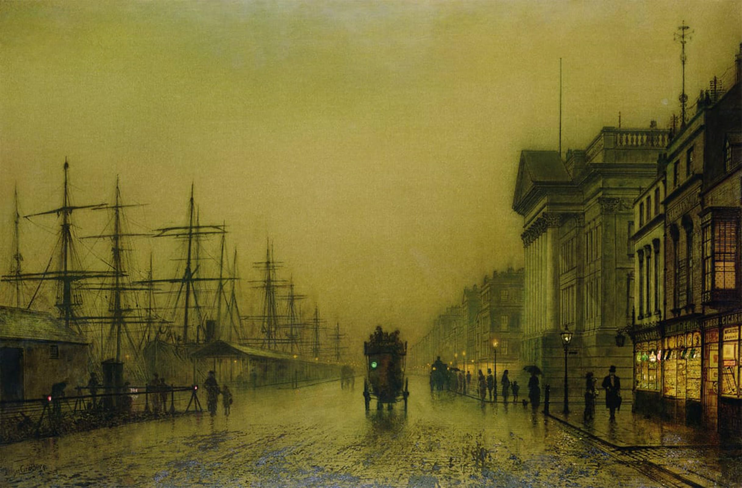 Affiches d'Art Grimshaw Salthouse Docks déco murale salon élégant
