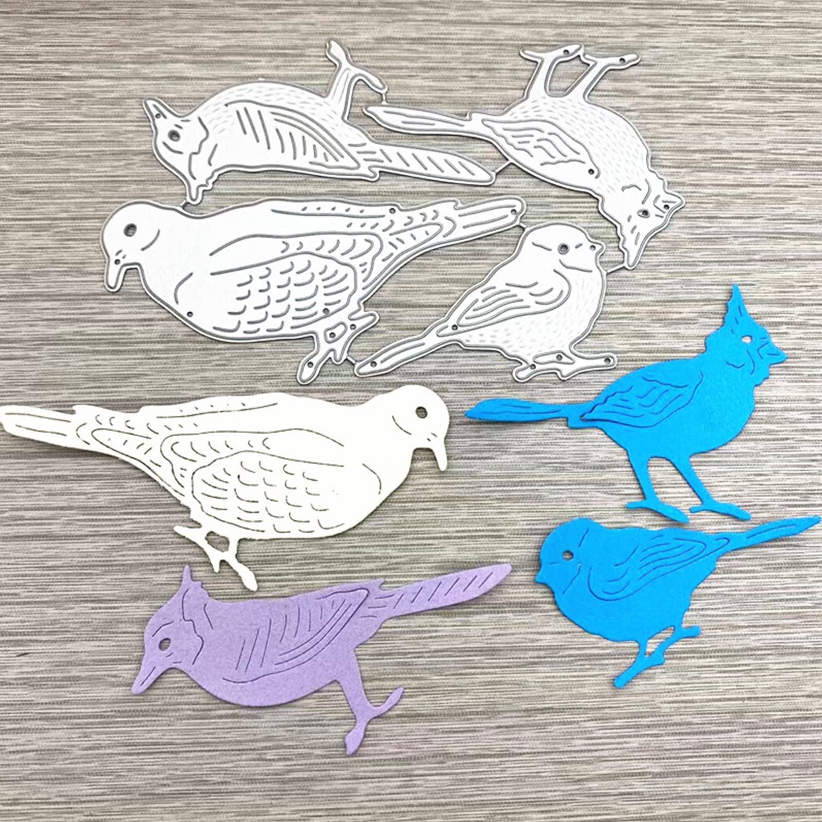Fustelle in metallo a forma di uccellino, per fai da te, scrapbooking