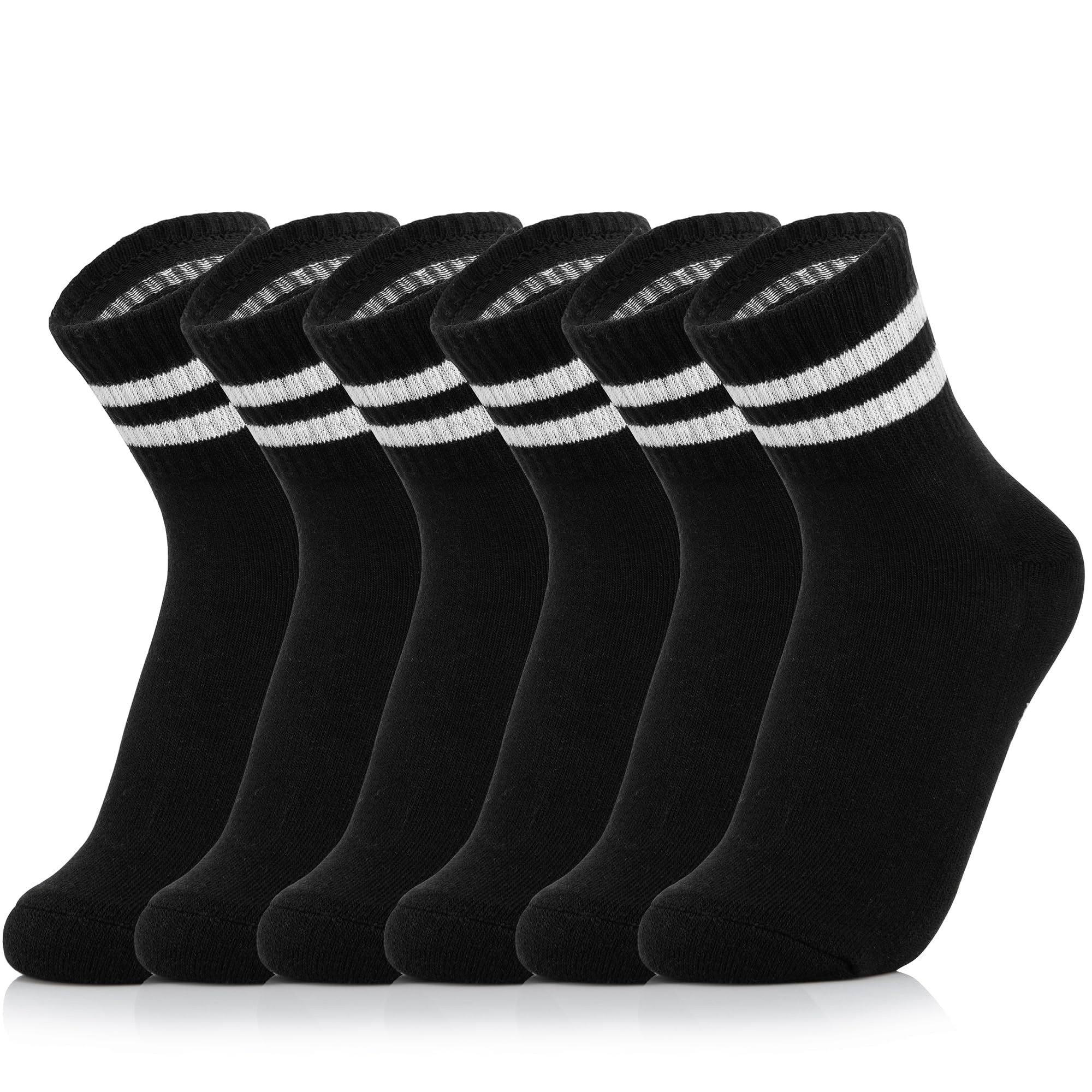 Antrop WoMen Quarter Crew Cotton Heel Tab Athletic Running Cushion Socks