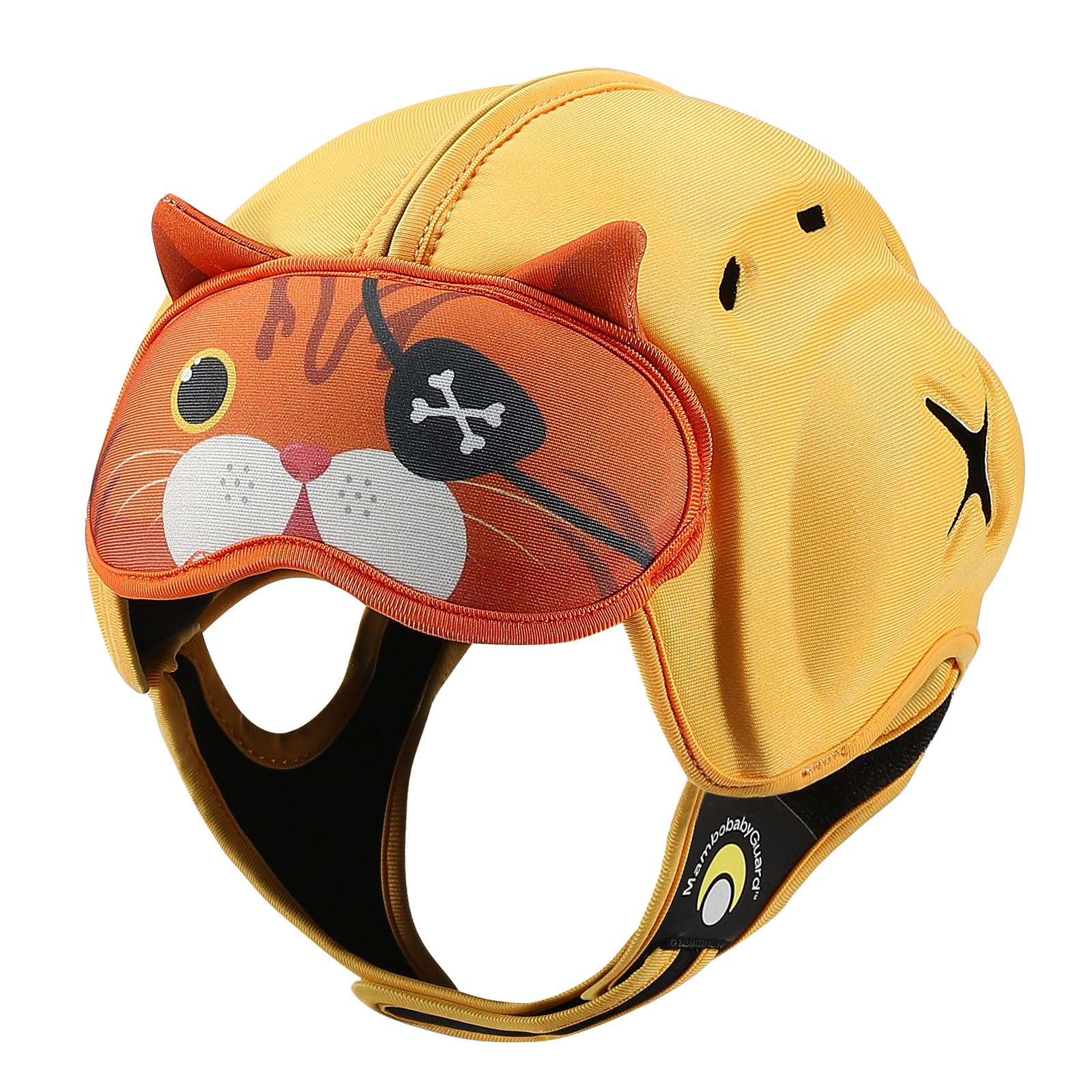 Mambobaby Baby Head Protector Baby Helmet for Crawling Walking- Extra-Thick Deep Forehead Padding, Toddler Helmet 6-24 Months, Infant Safety, Ultra-Light Soft Desig-Pirate Cat