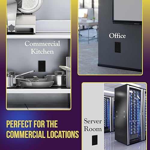 Miniatura 6 de ENERLITES Blank Device - Placa de pared para dispositivo, cubierta en blanco jumbo, acabado brillante, de gran tamaño, 1 banda, 5.5 x 3.5 pulgadas,