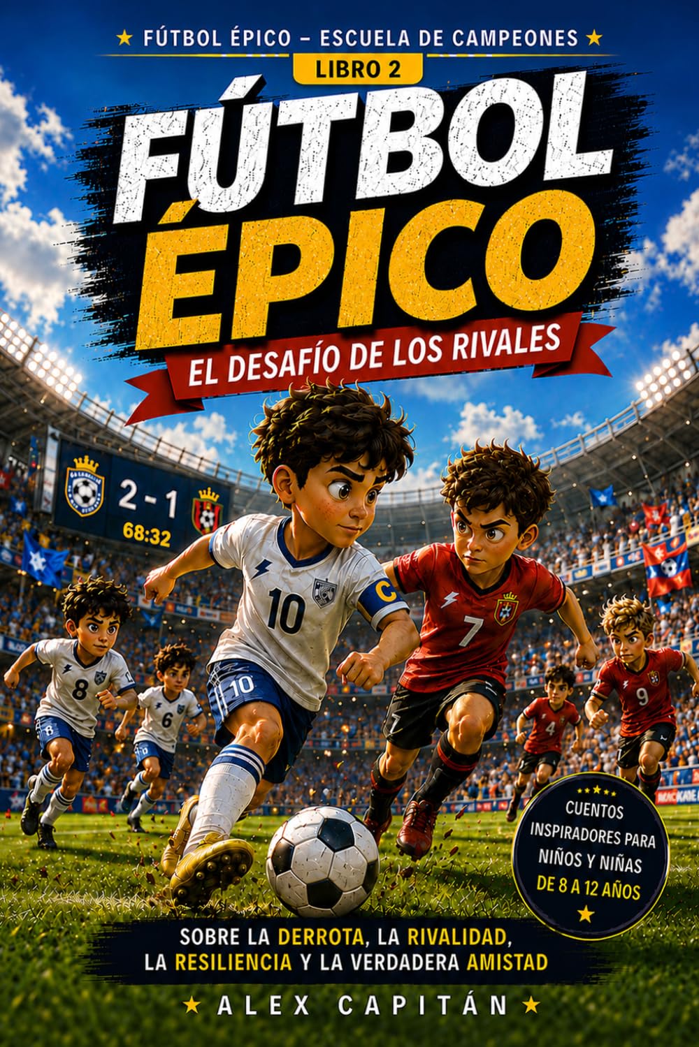Fútbol Épico — El Desafío de los Rivales: Libro de Fútbol para Niños sobre cómo Afrontar la Derrota, Gestionar la Frustración y la Verdadera Amistad ... años) (Fútbol Épico — Escuela de Campeones)