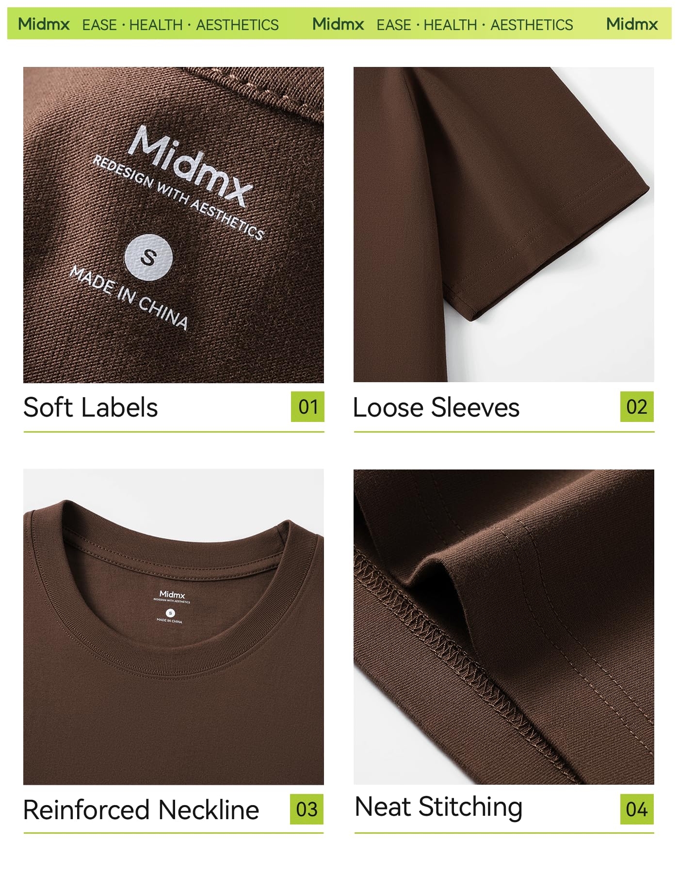Schwere Baumwoll-T-Shirts für Herren und Damen, Unisex, kurzärmelig, Rundhalsausschnitt, locker, lässiger Schnitt