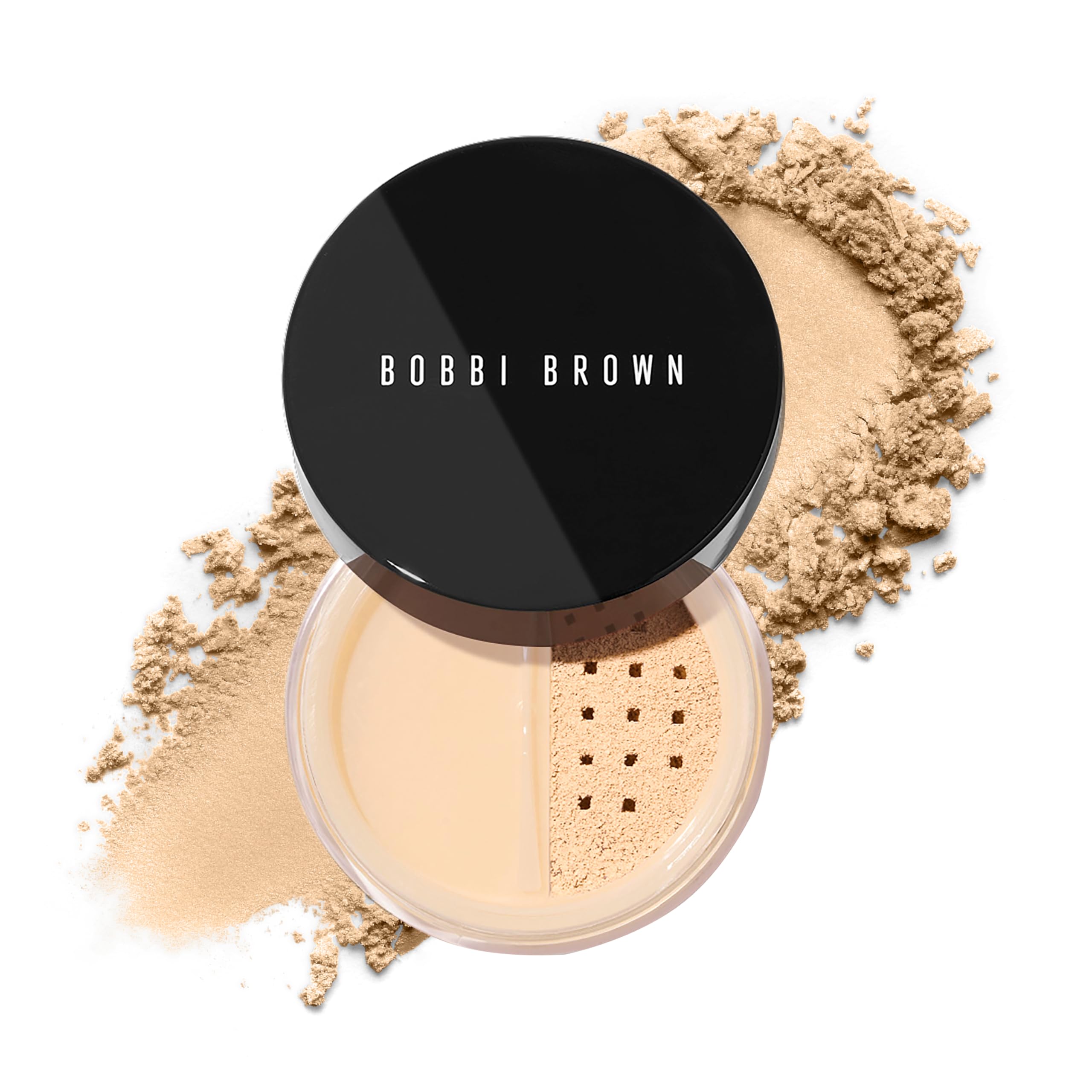 Bobbi Brown Sheer Finish Loose Powder | Long-Lasting, Oil-Absorbing, Mattifying Powder for Seamless Finish | Vitamin E, 0.35 Ounce, Soft Sand
