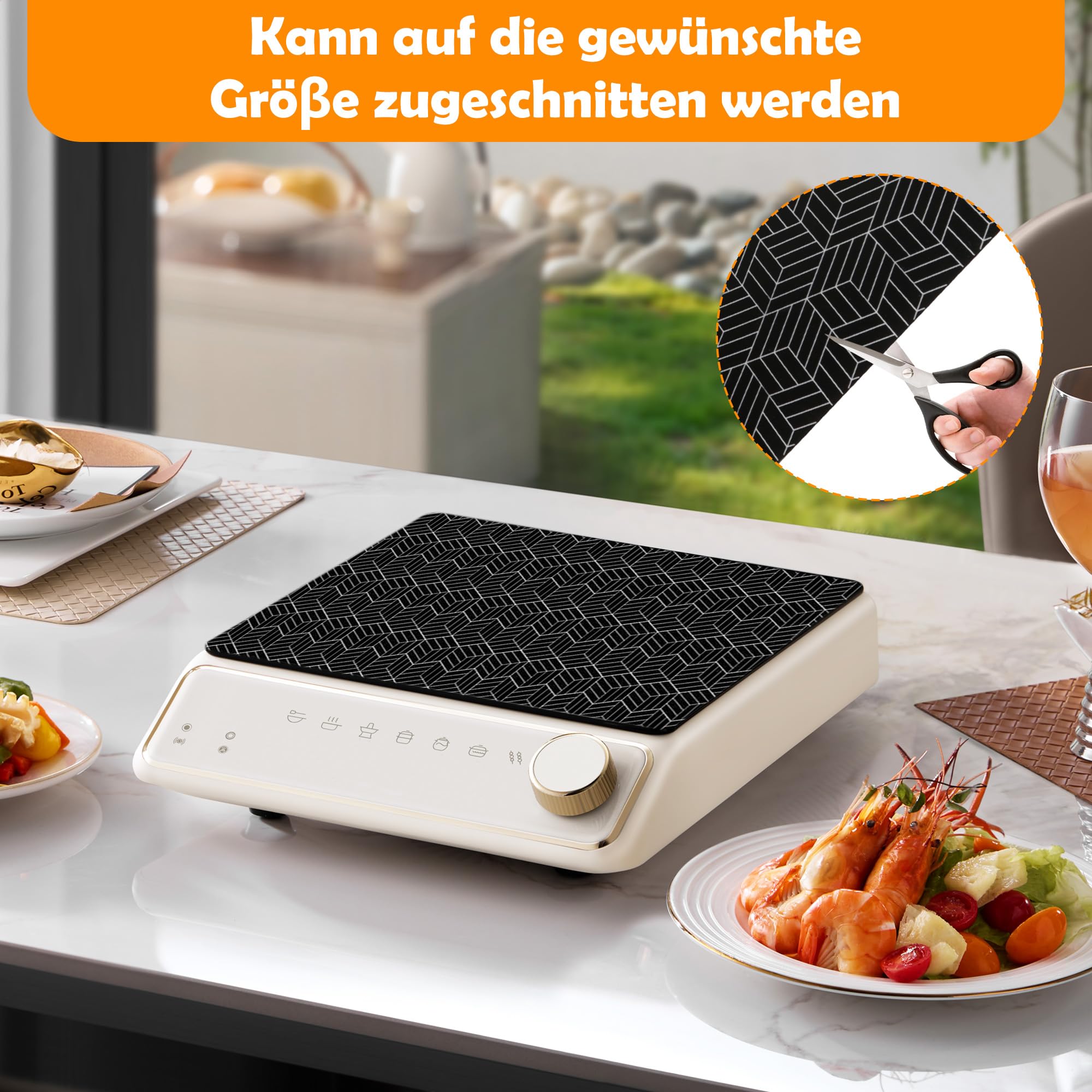 52 X 78 Cm - Grand Tapis De Protection En Silicone Pour Plaque à Induction- Protection Contre Les Rayures Couvercle En Silicone Pour Cuisiniere A Induction 88427683