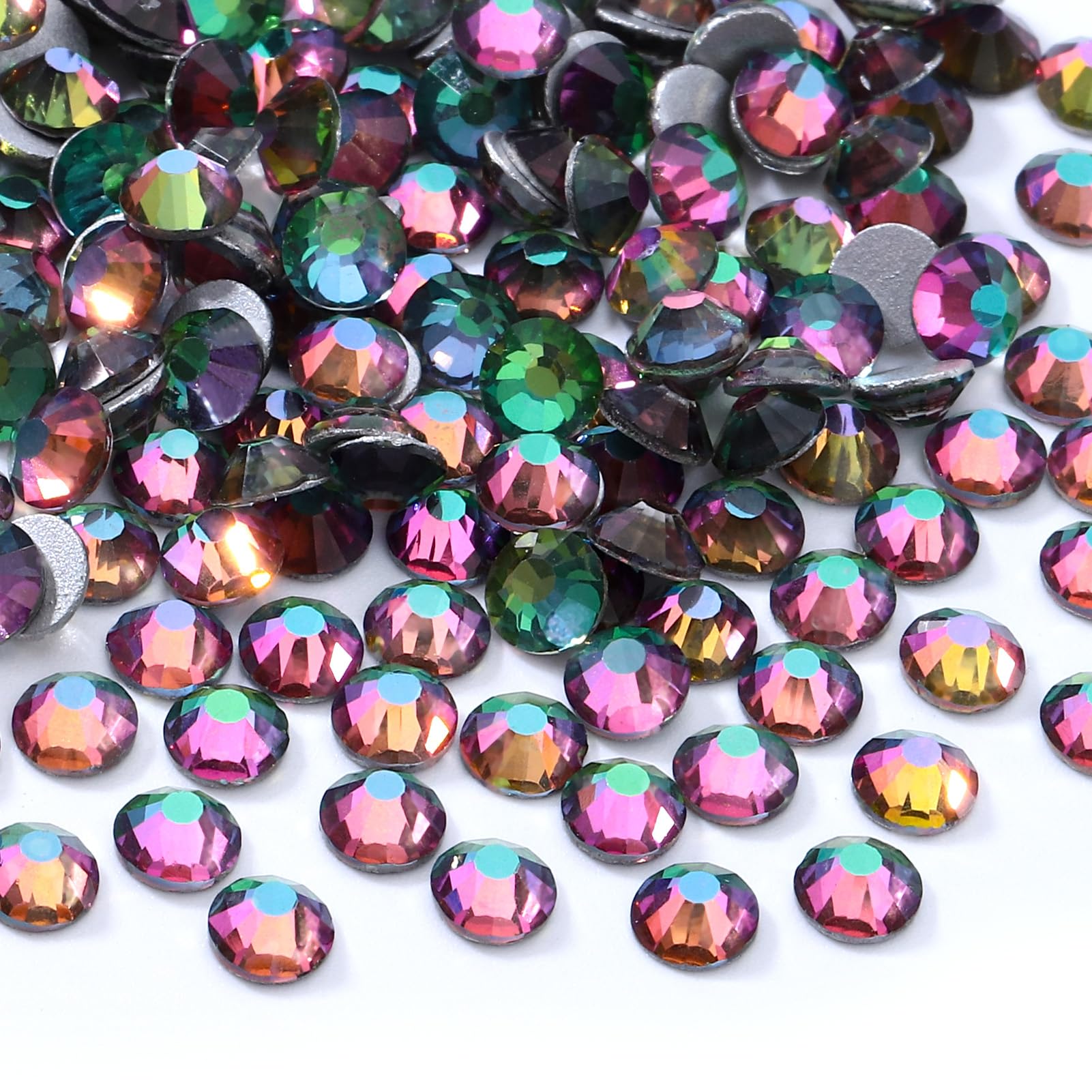 1440PCS Green Volcano SS20 Flatback Rhinestones(4.6-4.8mm)