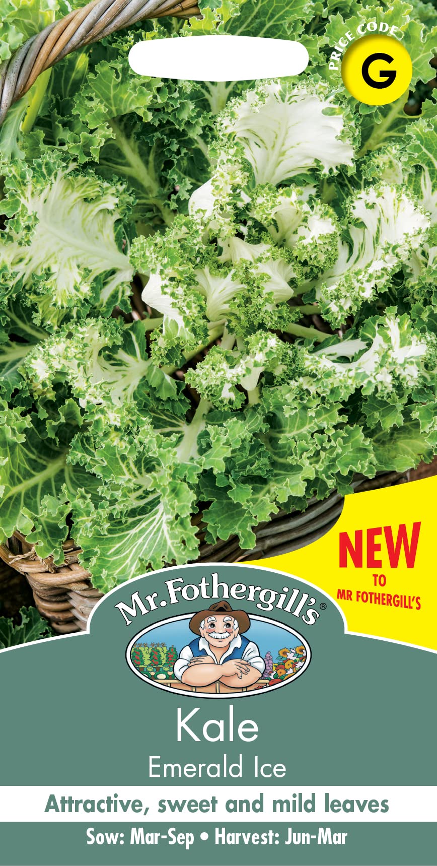Mr Fothergill's -Kale Emerald Ice, Green