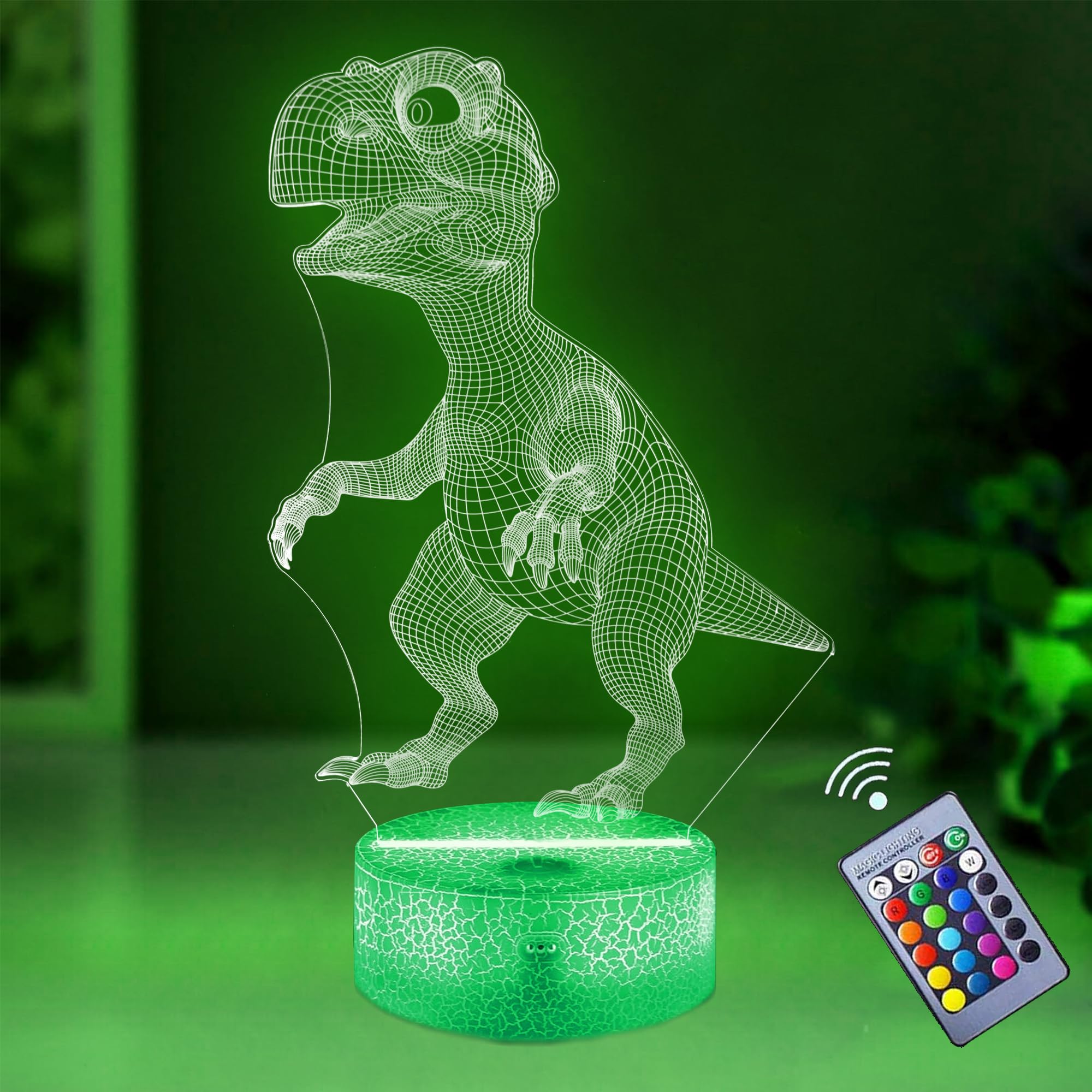 Lampada 3D Led The Iron Giant – Luce Notturna Con 7 Colori, Telecomando, Alimentazione USB O Batteria, Regalo Bambino/Ufficio - 2