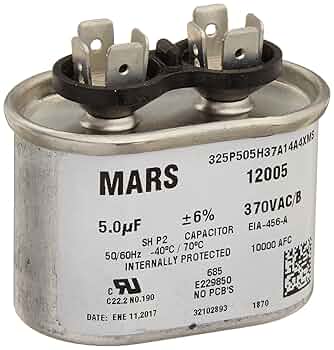 まぁ 50 MFD x 370/440 Run Capacitor # USA2217 - JustCapacitors.com