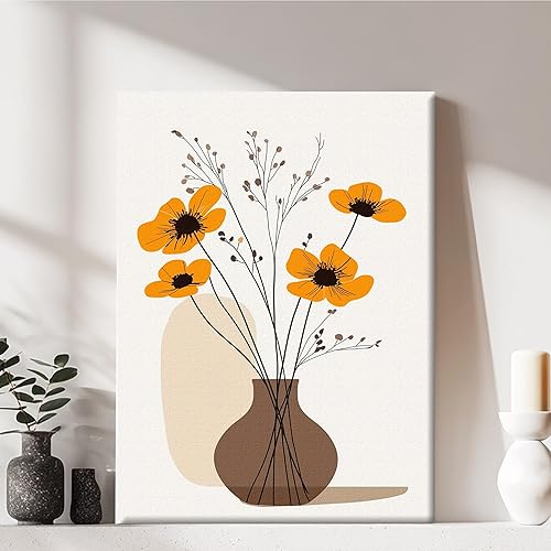 Framed Canvas Wall Art Print, Modern Ready to Hang Home