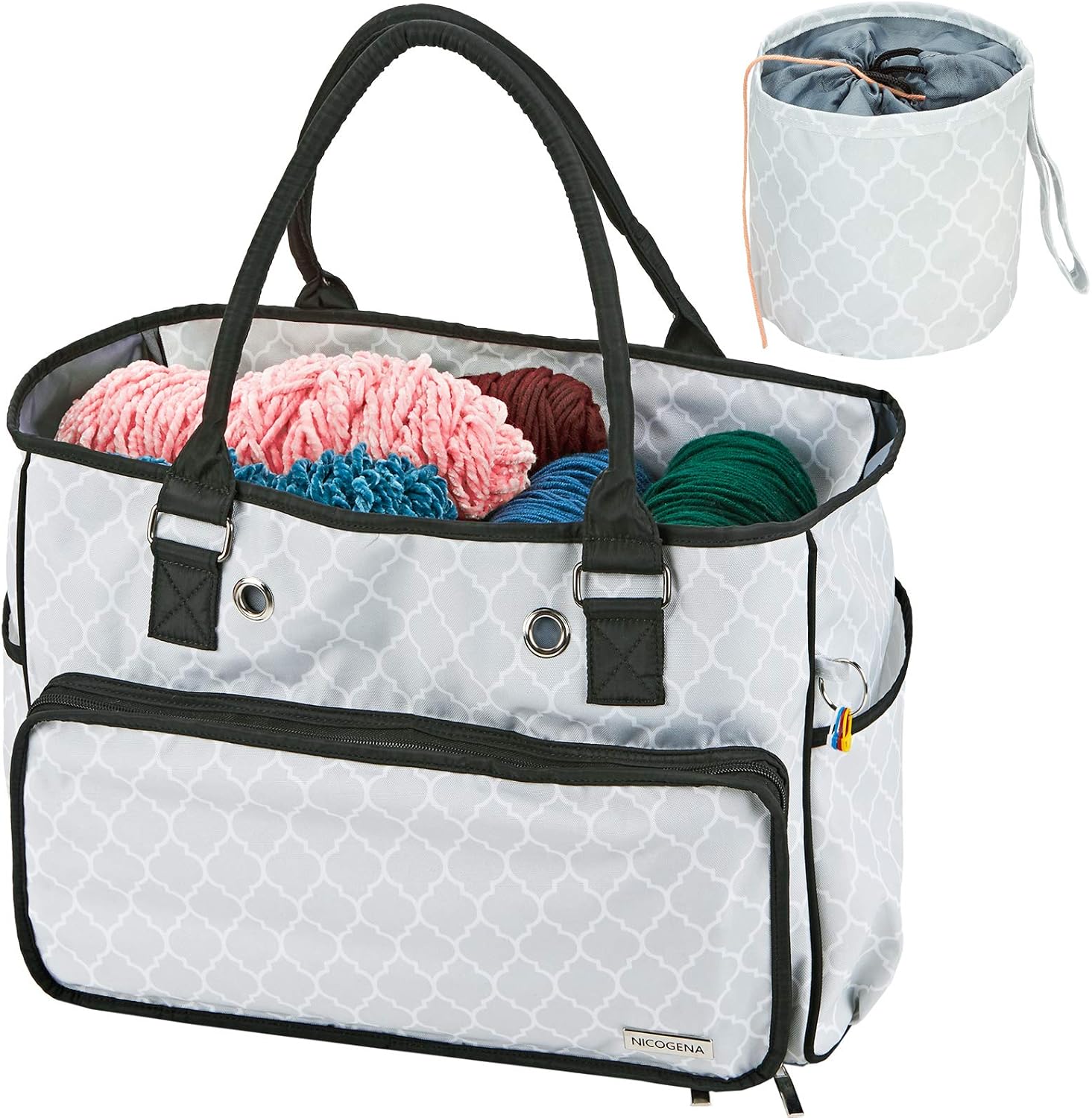 NICOGENA Popular popular Knitting Bag Portable Yarn Tote Skein Storage for