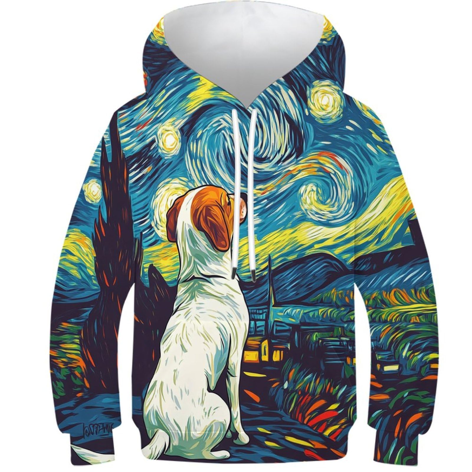 Sweat Labrador Retriever imprimé 3D en molleton pour enfant de 10 à 12 ans - 8