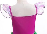 Vista 3 de Disfraz de sirena de lujo para niña, vestido de princesa con accesorios