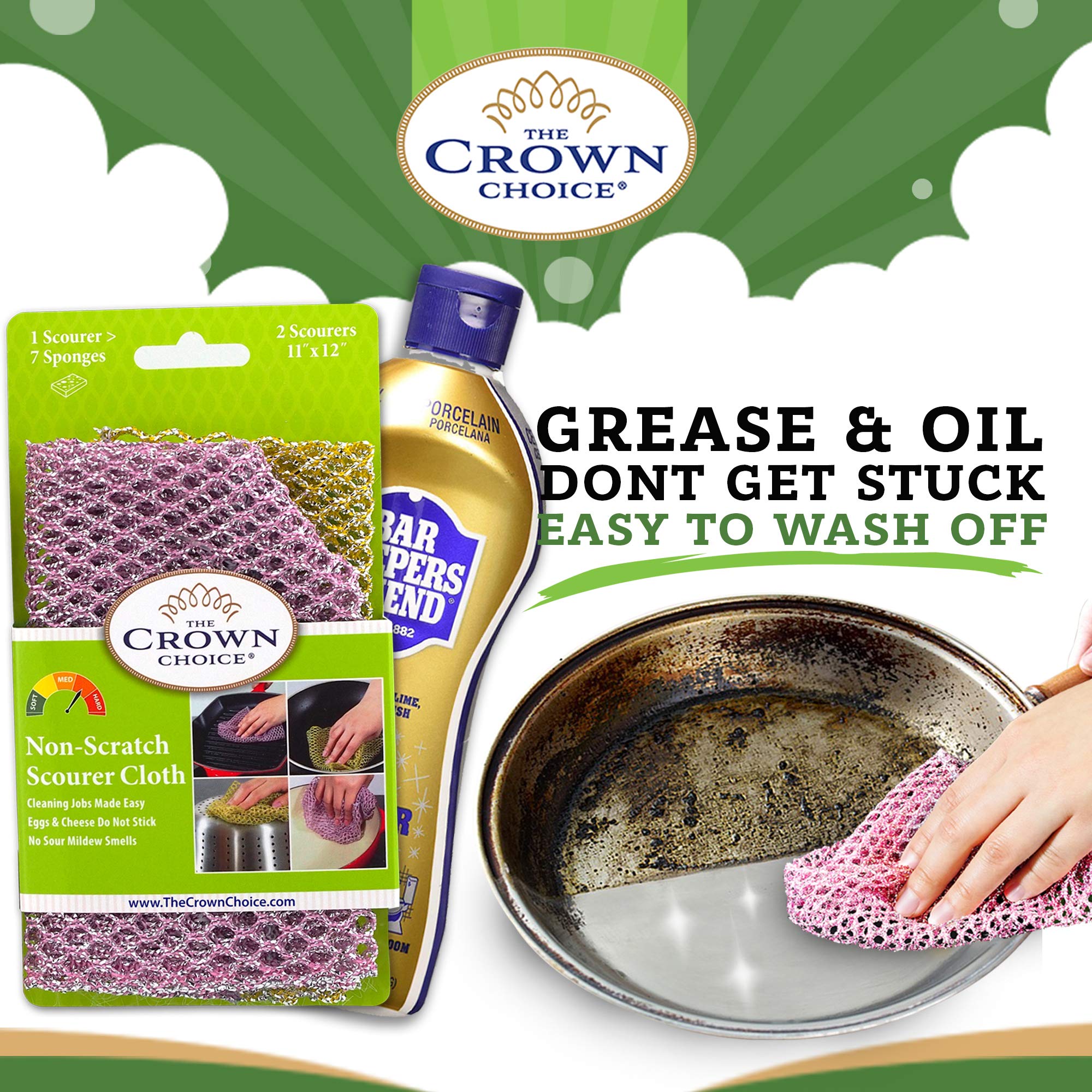 Bar Keepers Friend Soft Cleanser and Non Scratch Scouring Kit Pot