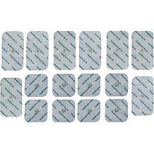 TENS Electrodes Combo-Pack for Beurer and Sanitas TENS and EMS Machines Set of 8 Square & 8 Rectangle Studded Electrodes