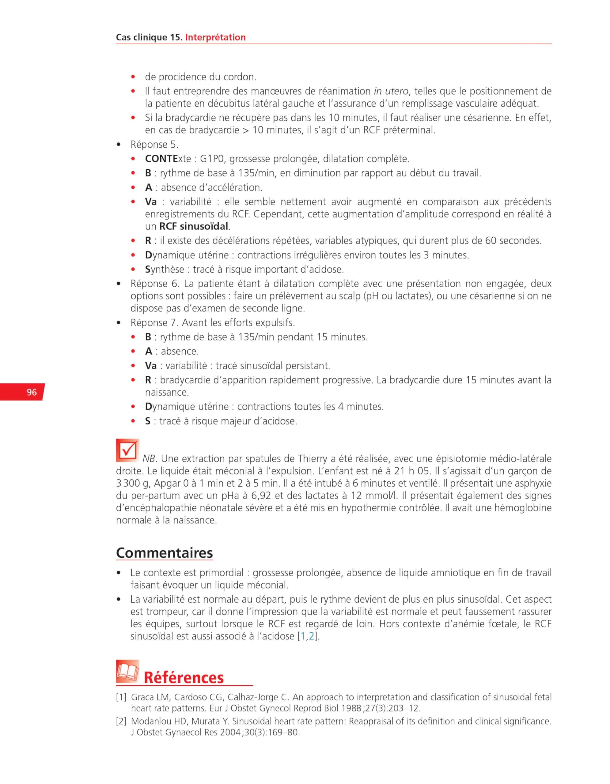 Analyse pratique du RCF : rythme cardiaque foetal: Méthodologie et cas cliniques commentés