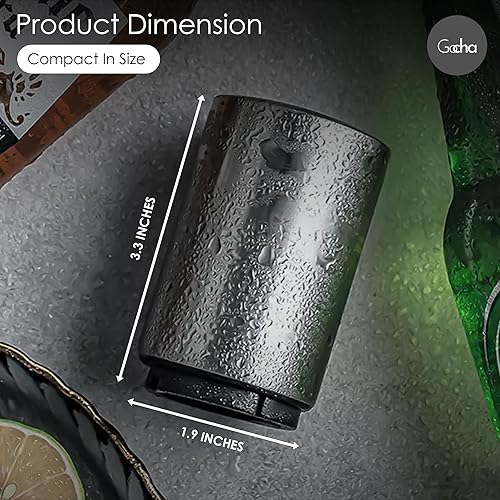 Miniatura 6 de GOCHA Gadgets Abridor magnético de botellas abridor de tapas de botella tapa de prensa y pop abridor de barras de acero inoxidable automático de