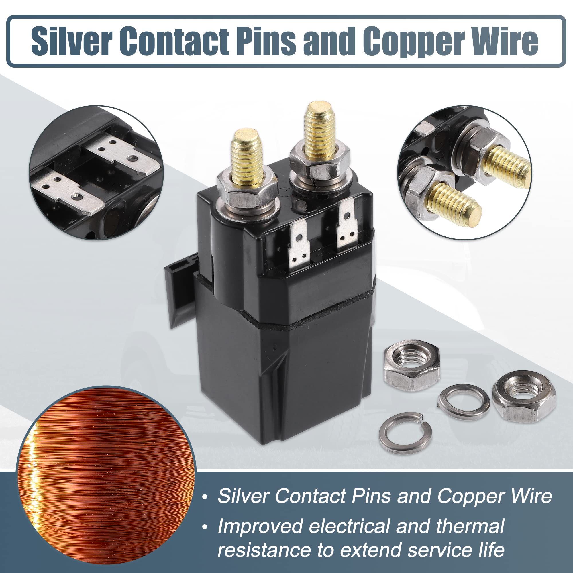 A ABSOPRO 1 Set Gruppo Solenoide Carrello Golf 48V per Club Auto 102865901 1014947
