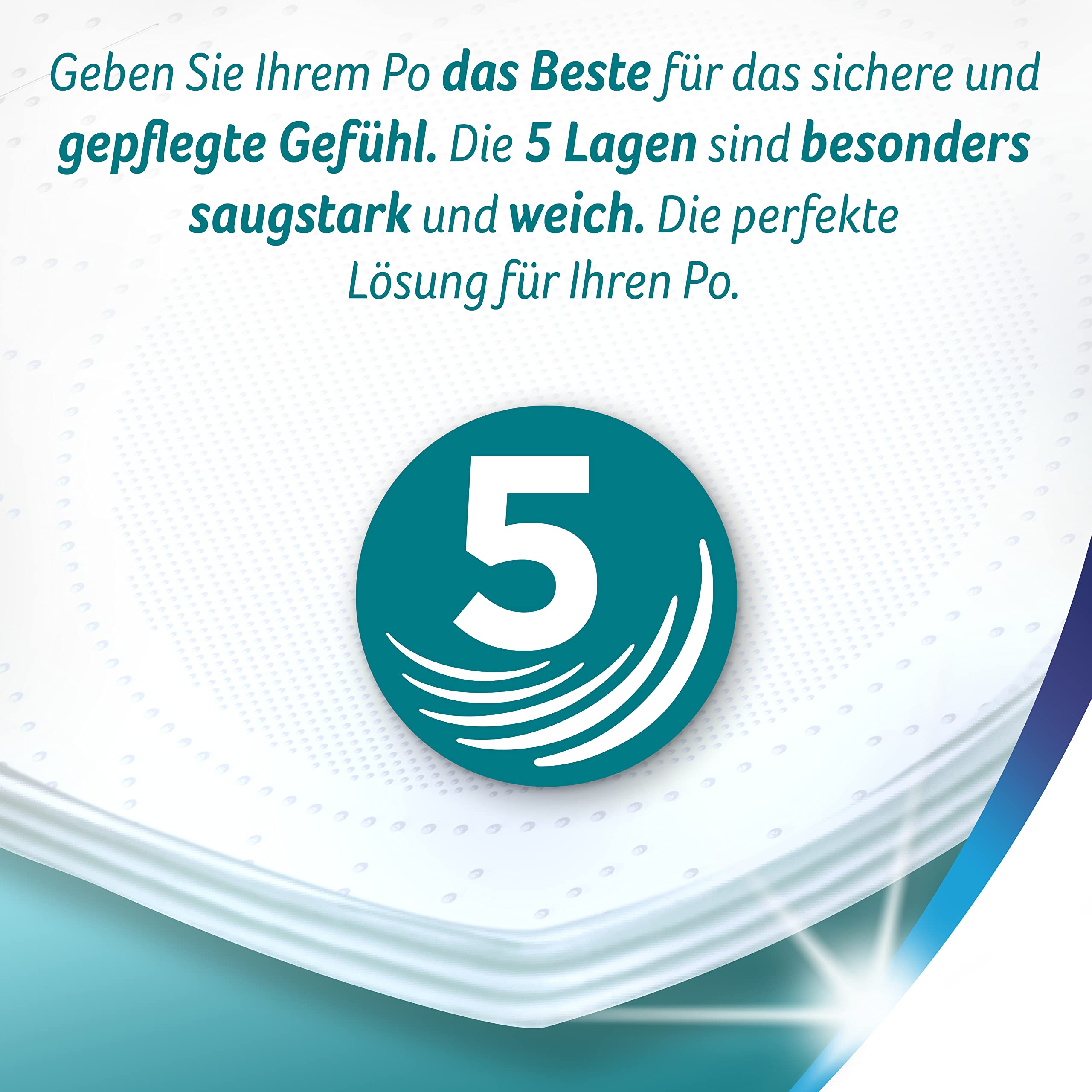 Zewa Premium Toilettenpapier 5-lagig Riesenpackung 6 Packungen (je 8 Rollen x 110 Blatt)