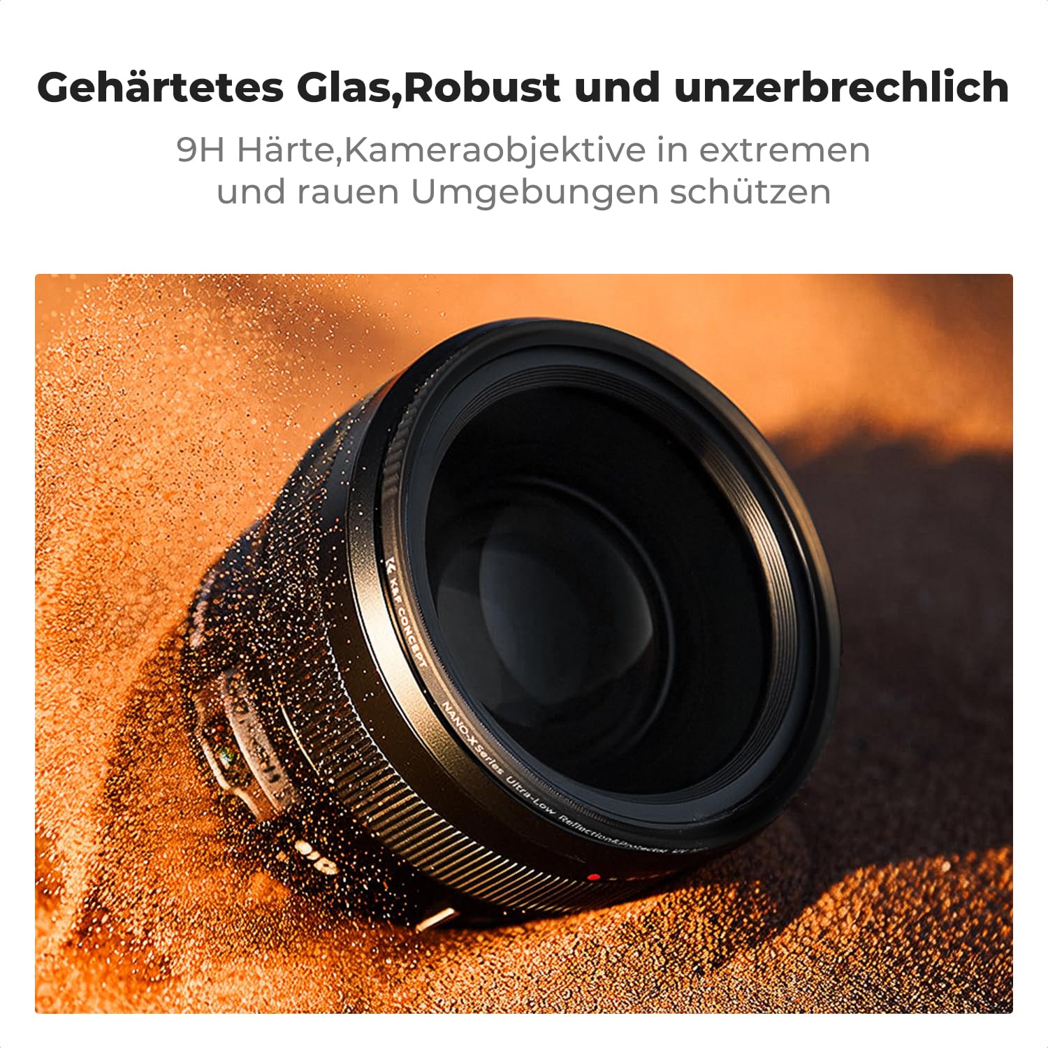 K&F CONCEPT UV Filter 67mm Ultra-niedrige Reflexion & 9H Härte 2-in-1 Schutzfilter (Nano-Xcel)