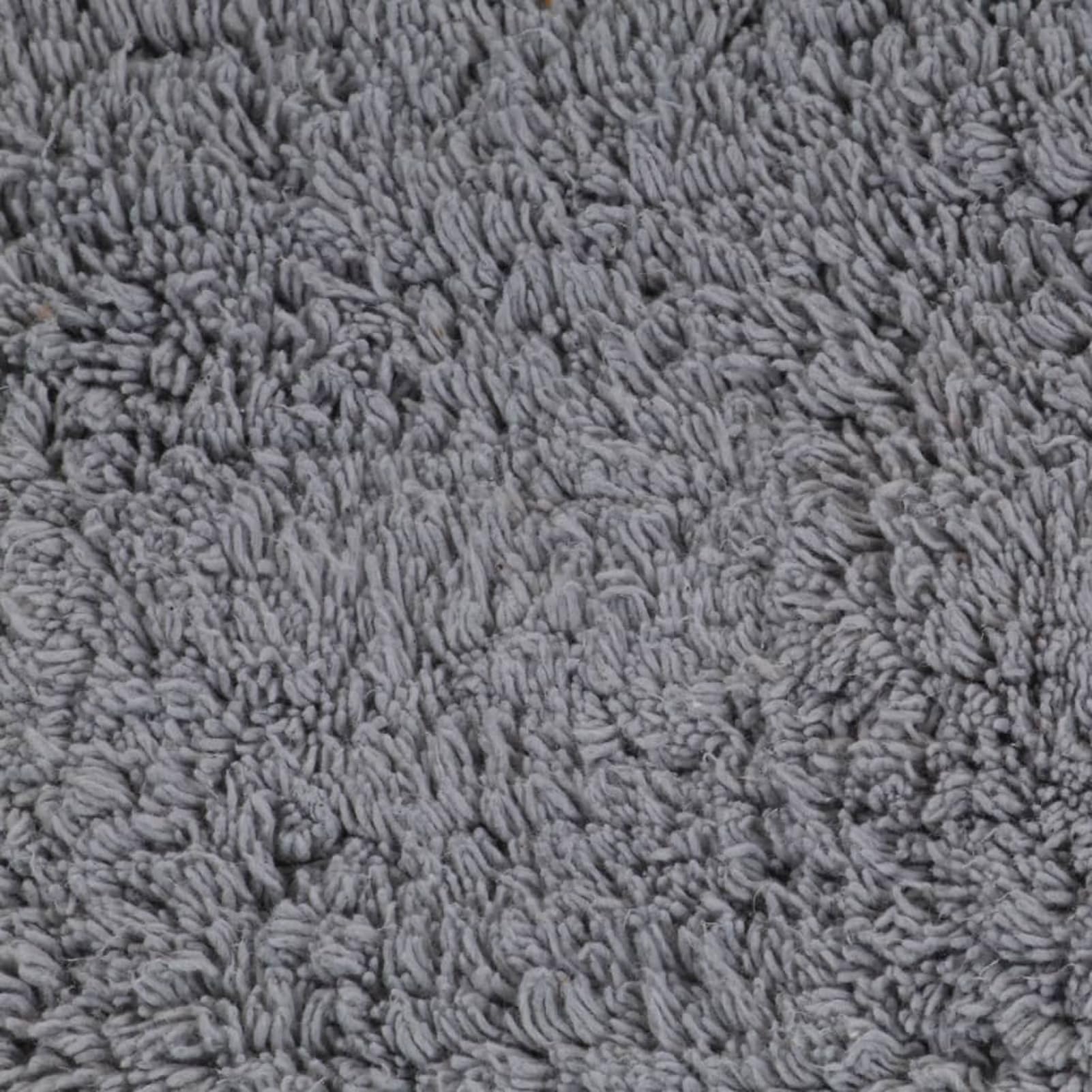 Gecheer Set tappetini Bagno 3 Pezzi, Tessuto Morbido Assorbente, Cotone 100%, Base Antiscivolo, 50x78cm, per Bagno casa Doccia