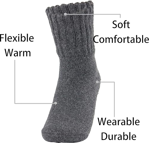 Miniatura 3 de Weweya Calcetines para botas para mujer, calcetines gruesos de invierno, calcetines cálidos de punto, regalos para mujer