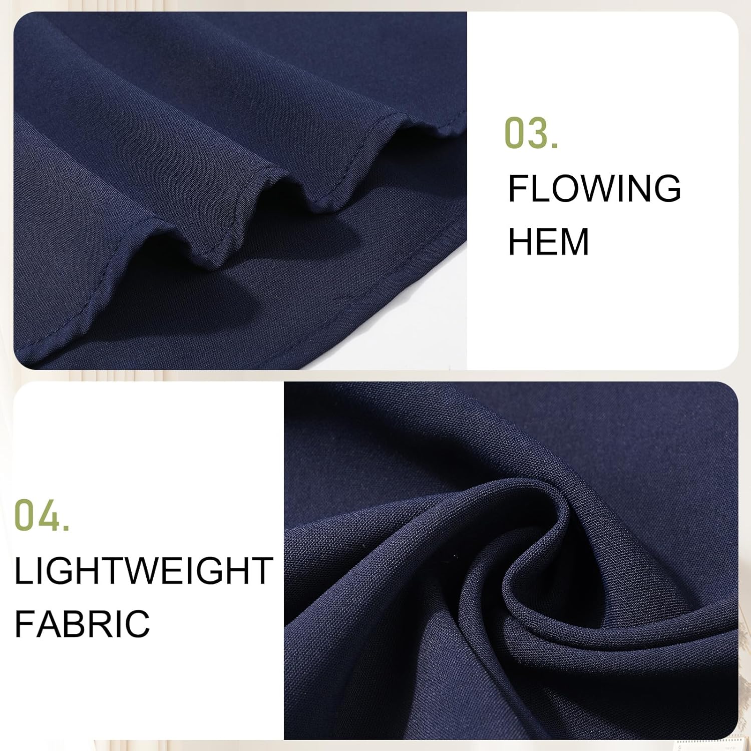 SEAFORM Women’s Wide Leg Casual Shorts Elastic High Waist Shorts Summer Lightweight Chiffon Shorts for Women with Pockets - Image 5