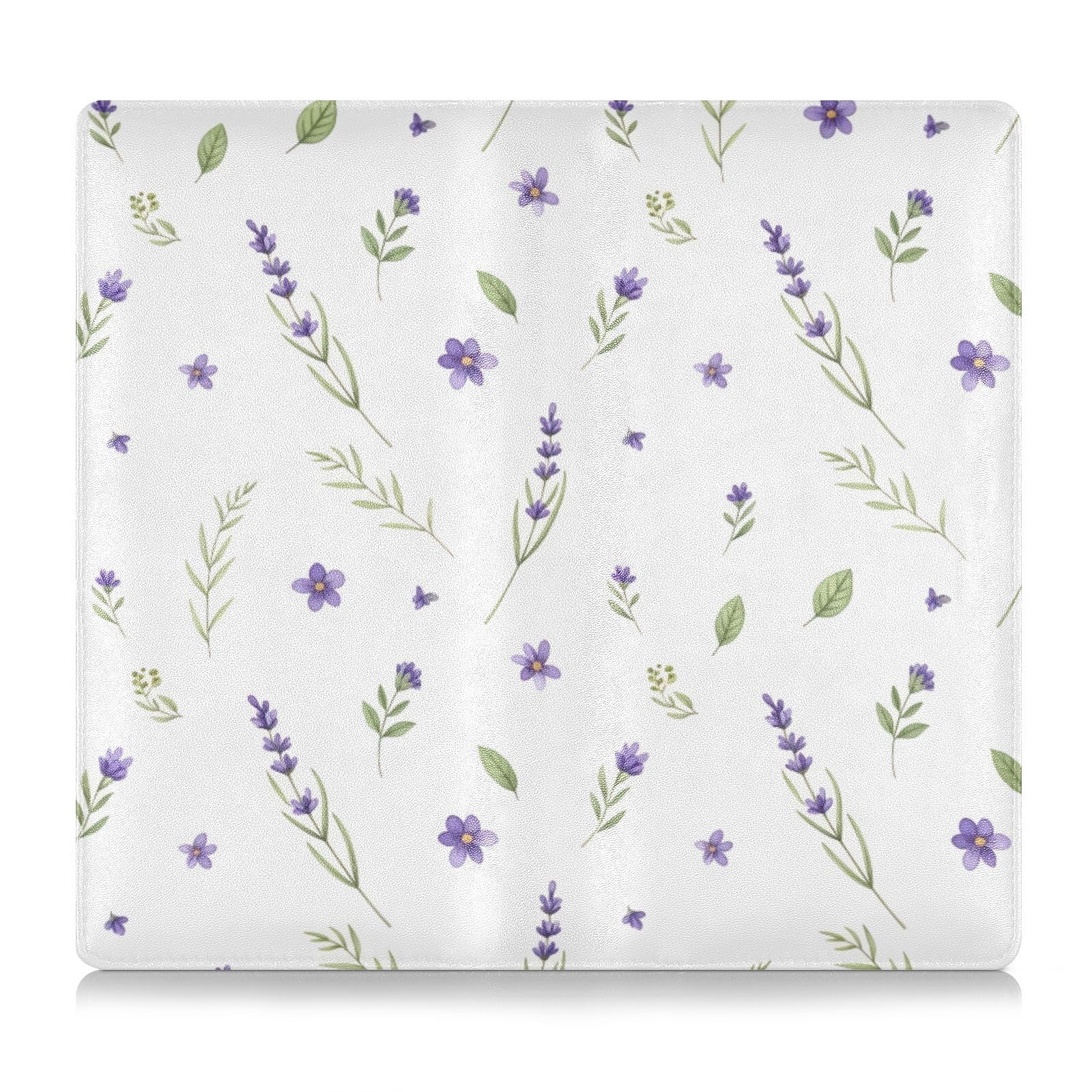 BURSTDDY Lavender Leather Car Registration and Insurance Holder,Registration and Insurance Card Holder Glove Box Car Organizer Car Document Holder for Cards, Driver License