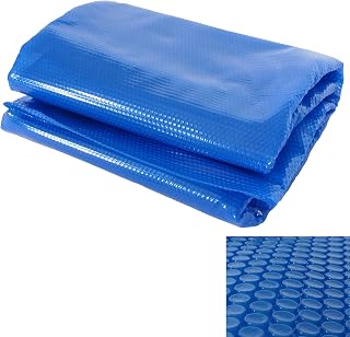 Lona térmica para piscina, cubierta solar, grosor de 400 µm, rectangular, 10 x 5 m, color azul