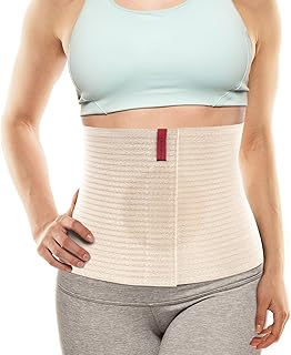 ORTONYX Premium Umbilical Hernia Belt for Men and Women / 10.25" Abdominal Binder With Hernia Support Pad - Navel Ventral Epigastric Incisional and Belly Button Hernias - Beige OX5241-10-L/XL