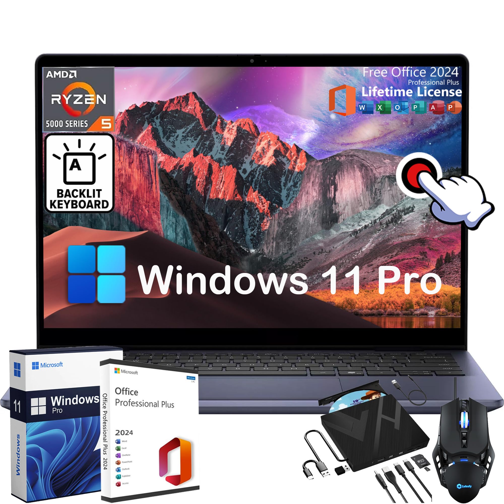 Amazon.com: Dell Inspiron 2-in-1 Business Laptop - with Microsoft ...