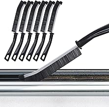 Set of 6 Grout Brushes, Narrow Corner Cleaning Brush & Gap Cleaning Brush, Joint Cleaner & Cleaning Brush for Bathroom, Kitchen & Window, Joint Cleaning Brush with Hard Bristles for Cleaning (Black)