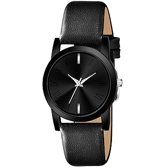 The Shopoholic Analogue Black Dial Girls & Womens Watch