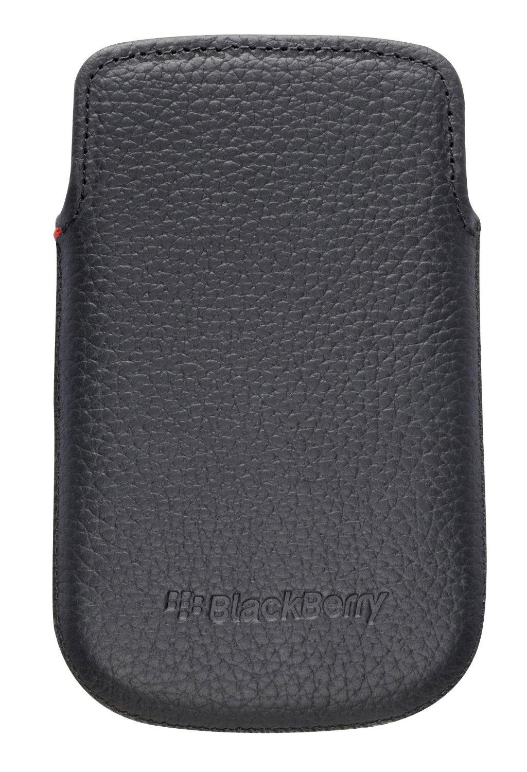 BlackBerry Leather Pocket for Bold 9900 - Black