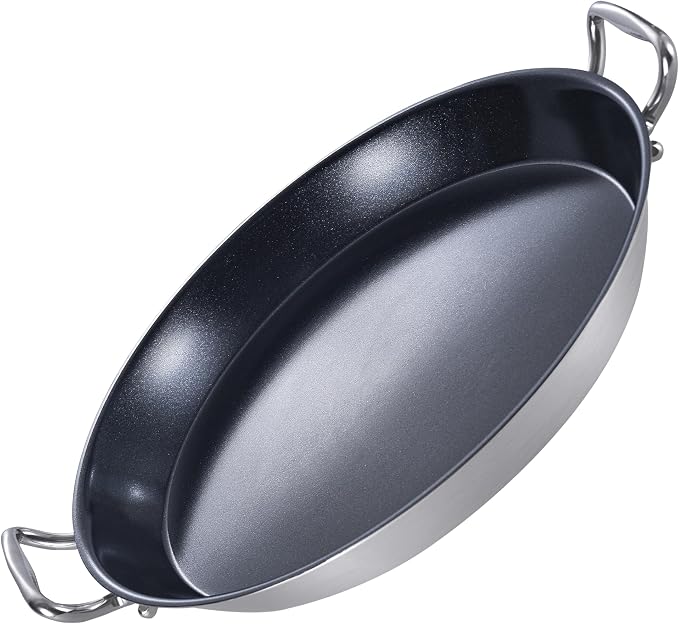 LOLYKITCH Nonstick Paella Pan | Ceramic Coated | 16 Inch