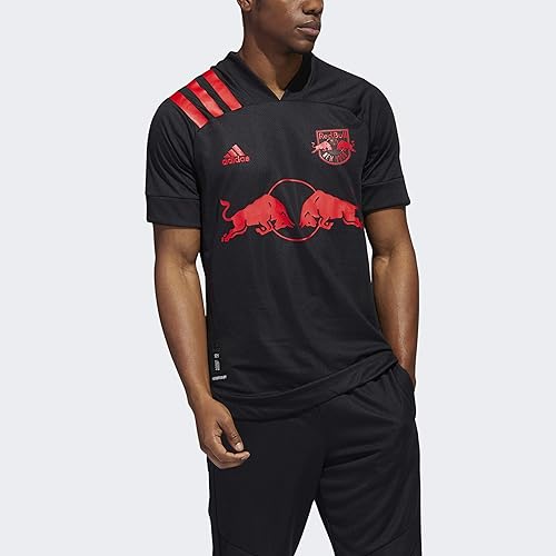 adidas New York Red Bulls Away - Camiseta auténtica para hombre, color negro, talla S, Negro -